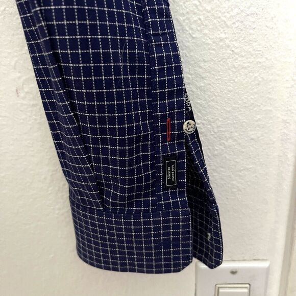 Scotch & Soda Shirt Mens Large Blue Adult Regular Check Long Sleeve Off Piste - Picture 5 of 12